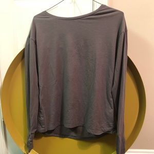 Long Sleeve Crop Top Athletic Shirt by Athleta